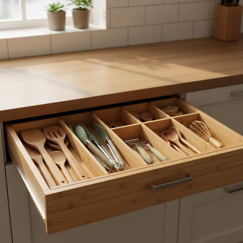 Bamboo Drawer Dividers Bought in Spring, Tested in Summer: The Kitchen Chaos Nobody Plans For