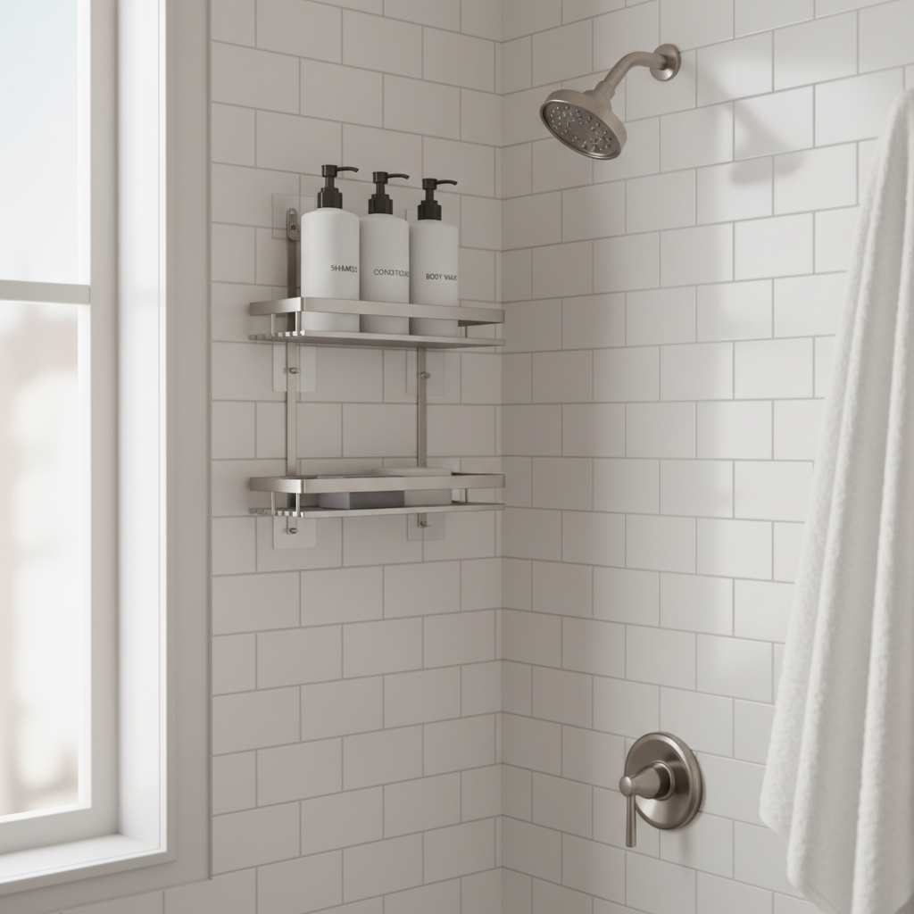 What Tension Rods Cannot Do: High-Humidity Showers, Where No-Drill Stainless Steel Shower Caddies Take Over