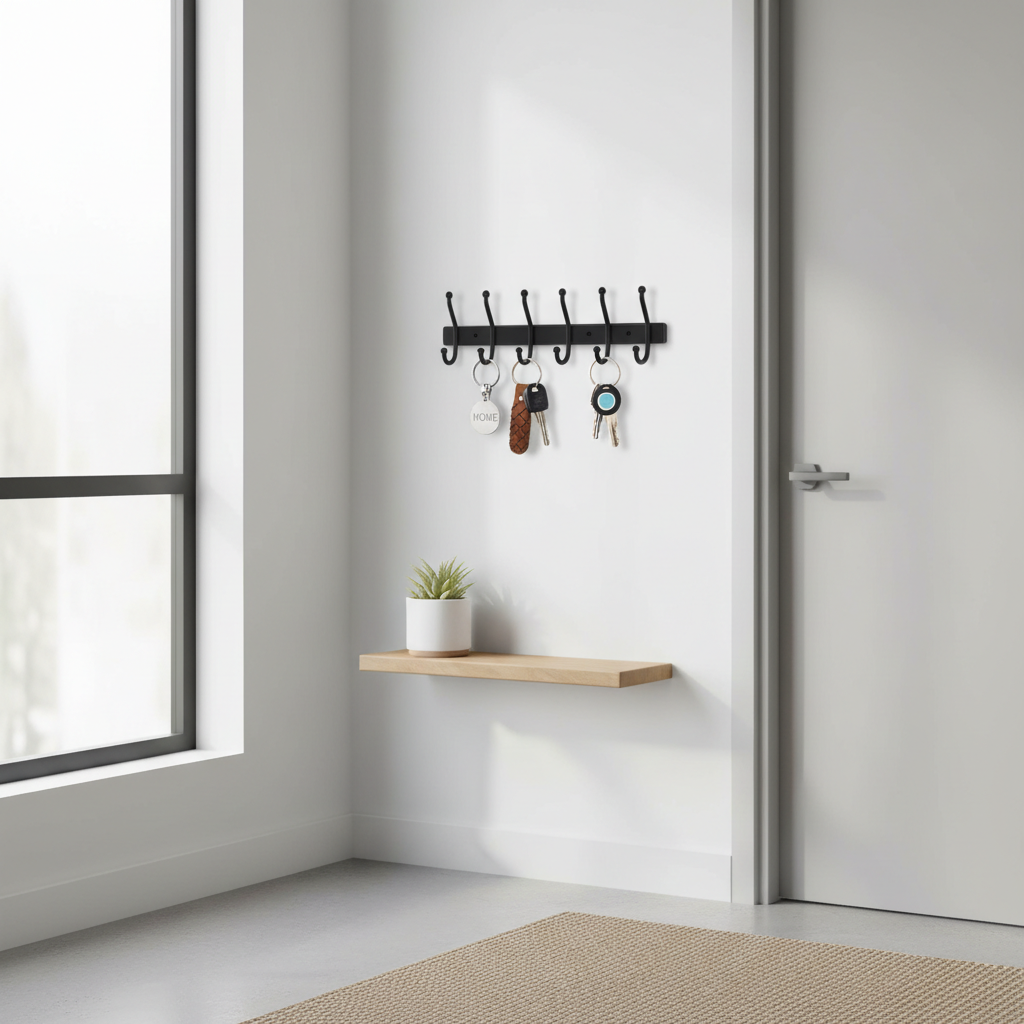 Key Holder Wall Mount Adhesive Entryway Storage: Built for Minimalist Living, Marketed to Organization Enthusiasts