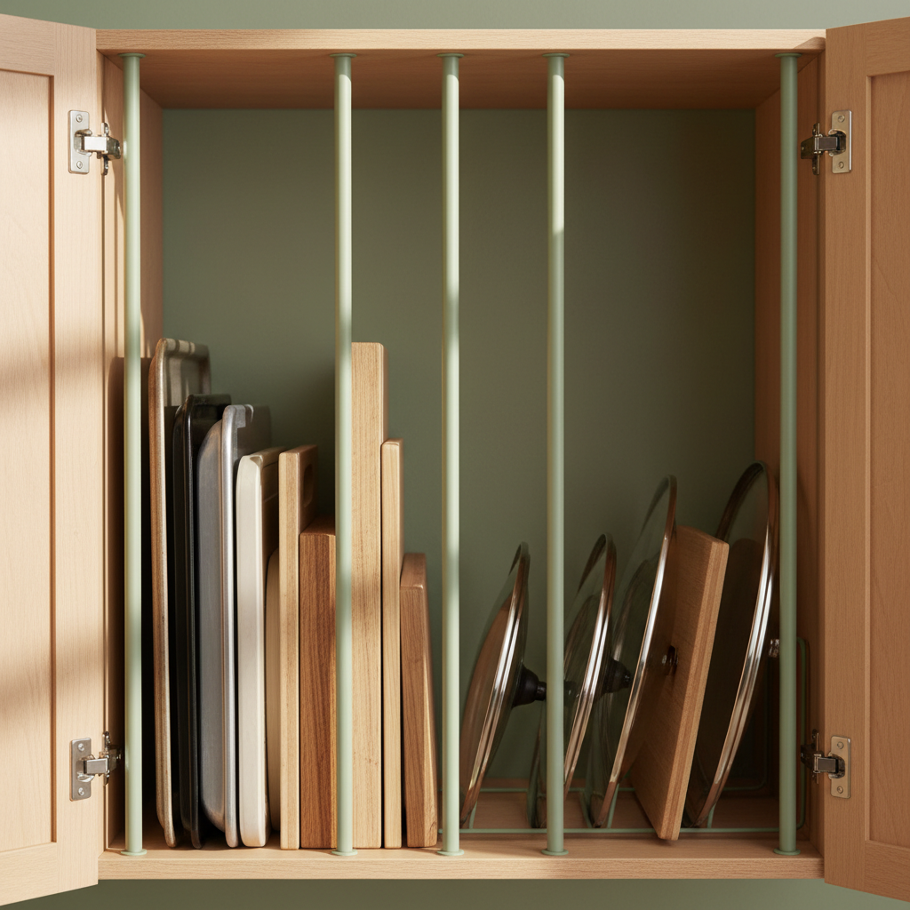 The Real Difference Between Tension Rods and Fixed Dividers in Kitchen Cabinet Organization — And Which One Fits Your Storage Situation