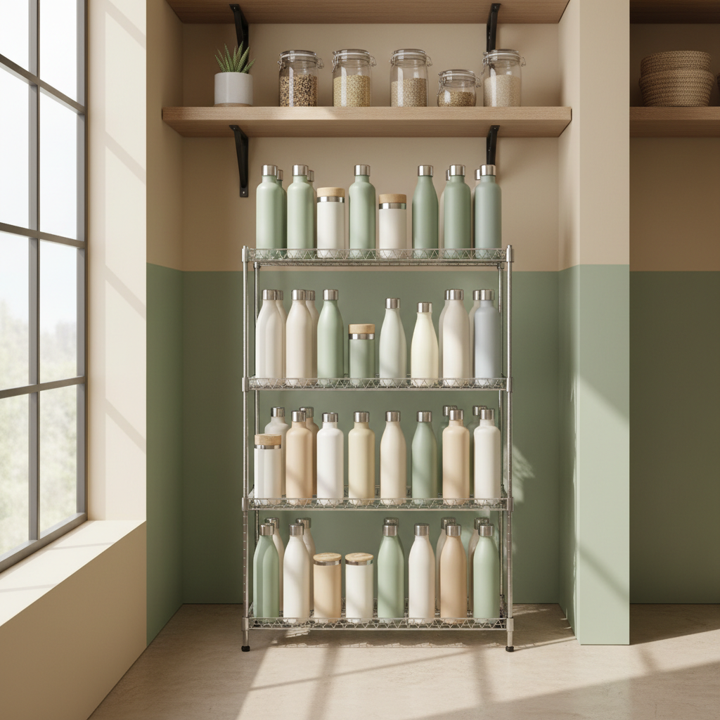 Before You Buy a Water Bottle Storage Rack for Your Kitchen Pantry, Settle These Three Questions First