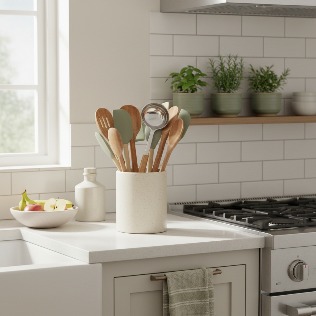 Why Most Countertop Utensil Crock Holder Ideas Fail Within a Month (And What Actually Sticks)