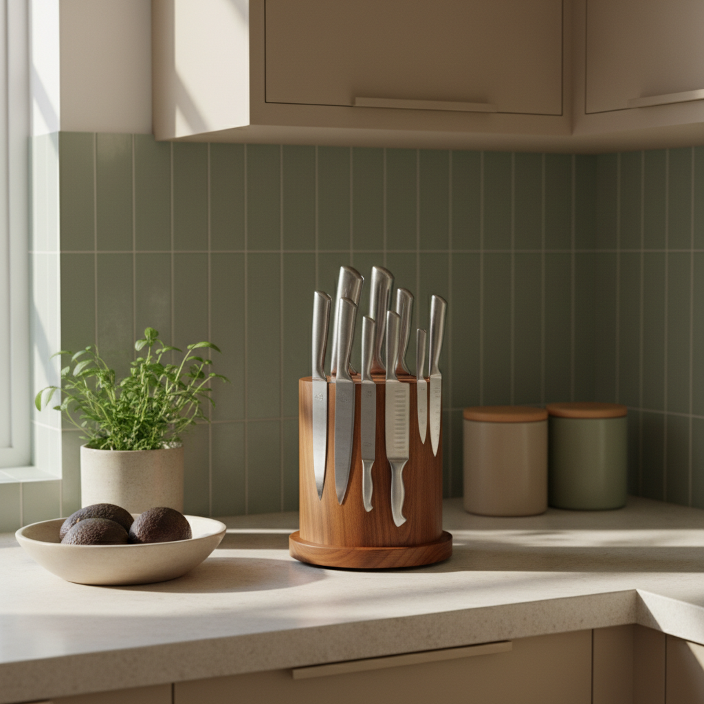 Your Knife Block Is Eating Your Counter — What a Magnetic Knife Block Actually Frees Up