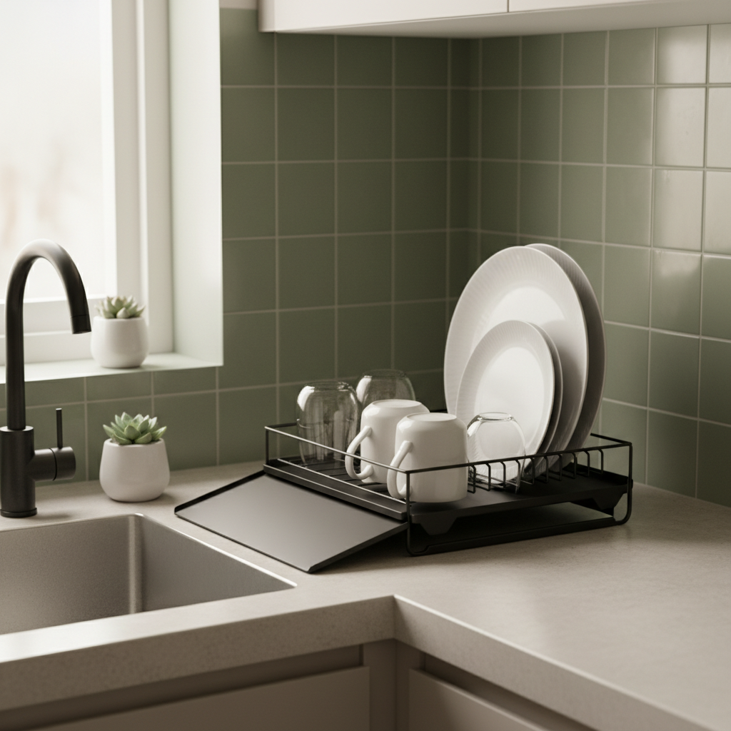 Big Rack vs. Small Kitchen: How to Choose a Compact Dish Drying Rack Without Giving Up Counter Space