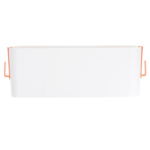Bed Hanging Basket with Hooks, Orange PP Bedside Storage Organizer
