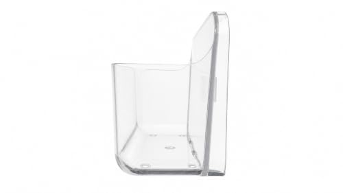 Adhesive Wall Organizer Bin, No-Drill, Clear, 7.1 x 3.15 x 4.75 in - view 3