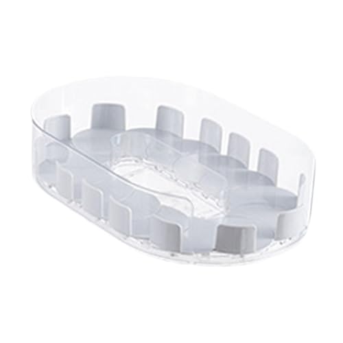 Rotating Spice Storage Rack Fridge Turntable Organizer Rectangular Storage Tray Beverage Can Bin PP Material Suitable for Kitchen, Clear White - view 6