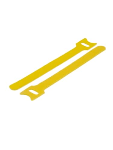 60 Pcs Reusable Fastener Straps - 6 Inch Cable Management Ties, Adjustable Hook & Loop Organizer Straps for Home, Office and Data Centers,Yellow - view 3