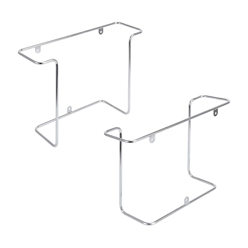Set of 2 Silver Metal Wire Vinyl Record Wall Mounted Display Racks - view 7