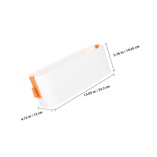 Bed Hanging Basket with Hooks, Orange PP Bedside Storage Organizer - view 2