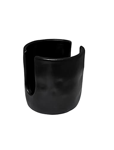 Bistro Ceramic Sponge Holder for Kitchen Sink, Black Sponge Caddy - view 2