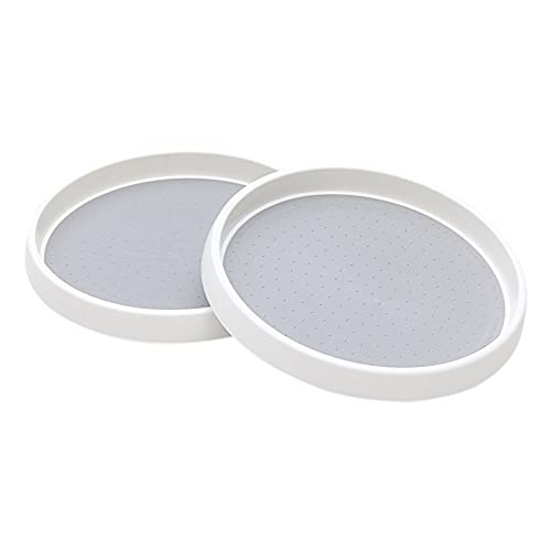 Lazy Susan Organizer, 10 Inch 360 Rotating Tray, 2 Pack