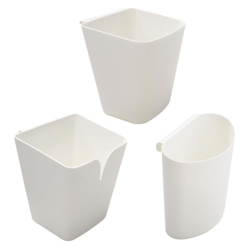 3pcs Hanging Basket Cart Storage Box Kitchen Hanging Baskets for Pantry Cabinet Wardrobe Bathroom Sundries Holder Compact Organizer Bins for Home Living Room