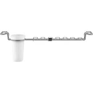 K-5473-0 Multi-Purpose Over-The-Sink Drying Rack, Caddy with Kitchen Towel Bar Holder, Soaking Cup. Expandable 14.6" to 17.6", White - view 3