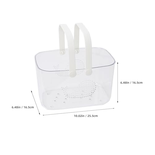 Shower Basket Plastic Storage Caddy with Handle for Bathroom Organization - view 7