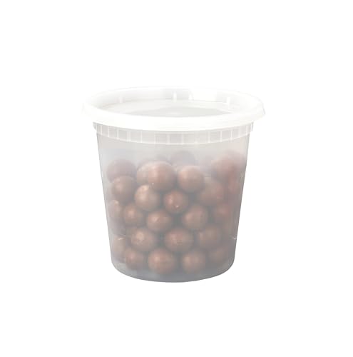 24 OZ Plastic Deli Containers With Lids, 50 Pack - view 6