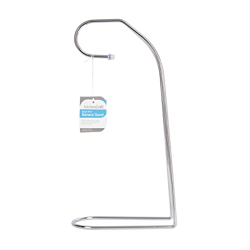 Banana Holder with Chrome Plated Finish, Metal Kitchen Gadget, 17.5 x 8.5 x 34 cm (6.8 x 3.2 x 13.4'') - view 3