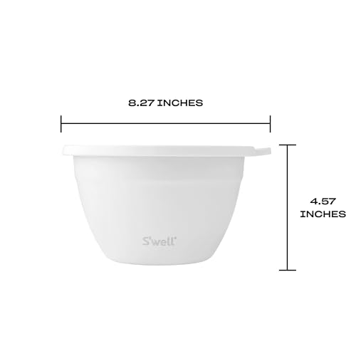 Stainless Steel Salad Bowl Kit, Moonstone, Comes with 2oz Mini Canister and Removable Tray for Organization, Leakproof, Easy to Clean, Dishwasher Safe, 64oz (Pack of 8) - view 4