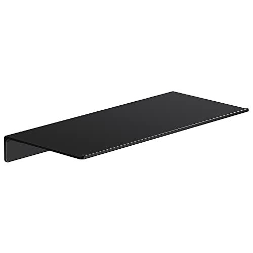 12 inch Metal Wall Shelf, Black Floating Shelf, Small Bathroom Shelf, Display Shelves for Wall Storage