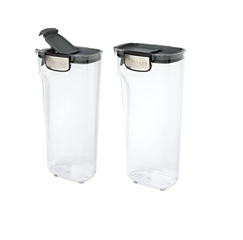 International ProKeeper+ Clear Plastic Airtight Food Baker's Kitchen Storage Organization Container Canister Set with Magnetic Accessories, 2- Piece Set (Cereal 1.5-Quart) - view 6