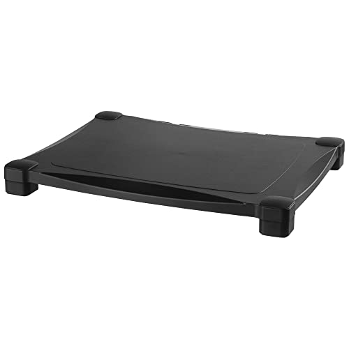 Single-Level Monitor Stand, 17" X 13.25" X 3" To 6.5", Black, Supports 50 Lbs - view 5