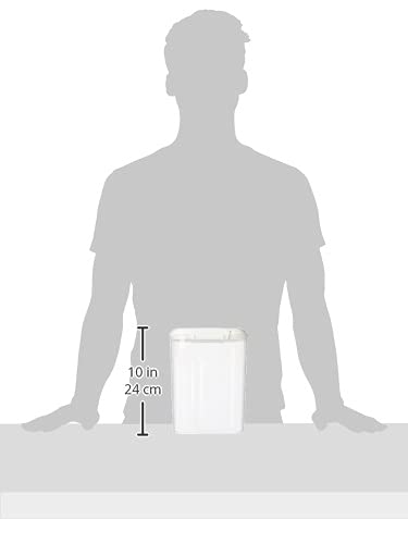 Flour and Sugar Storage Containers for Pantry with Lids and Measuring Cup, Dishwasher Safe, 13.7-Cup, White - view 6