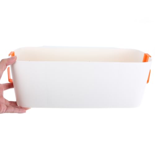 Bed Hanging Basket with Hooks, Orange PP Bedside Storage Organizer - view 3