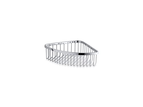 1897-S Shower Basket, Large, Corrosion Resistant, Mounting Hardware Included, Durable, Polished Stainless Steel