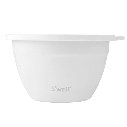 Stainless Steel Salad Bowl Kit, Moonstone, Comes with 2oz Mini Canister and Removable Tray for Organization, Leakproof, Easy to Clean, Dishwasher Safe, 64oz (Pack of 8)
