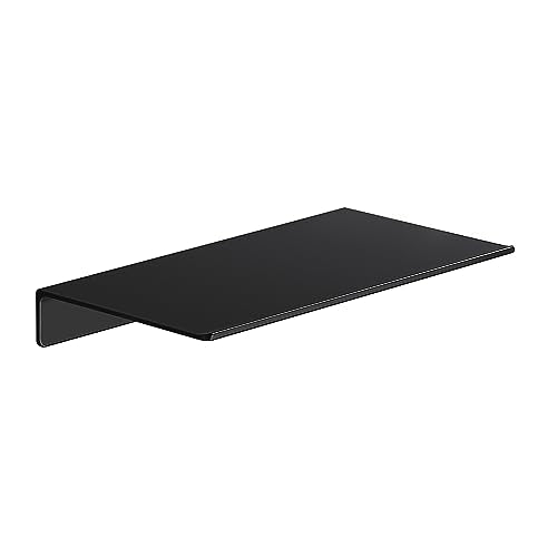 8 inch Small Floating Shelf for Wall Organizer & Storage, Mini Display Shelf, Metal Wall Shelf for Bathroom, Living Room, Kitchen, Bedroom(Matte Black)