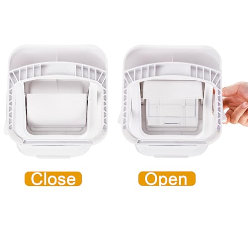 2 Pack Cereal Dispenser Countertop, 5.5L Large Capacity Cereal Container Storage, Dry Food Dispenser for Rice, Grain, Nuts, Candies, Oatmeal, Beans, Snacks, Cat Food, Dog Food - view 5