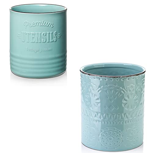 Bundle - Teal Utensil Holder Set of 2