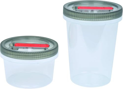 Twist Tight 25-Piece Set Airtight/Watertight/Vented Steam Release Lids/Plastic Food Storage Containers And Rotating Carry Storage Food Container Organizer Rack System - view 4