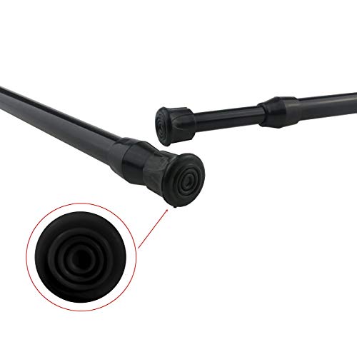 Cupboard Bars Tension Rods, 4 Pack Spring Tensions Rods 11.8 to 20 Inches Steel Adjustable Tension Curtain Rod Shower Rod Closet Rod Window Rods Black - view 5
