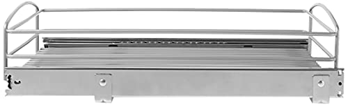 RS-MUB-14-FN 5 in. H x 15 in. W x 20 in. D Multi-Use Basket Silver Pull Out Cabinet Organizer, Frosted Nickel - view 3