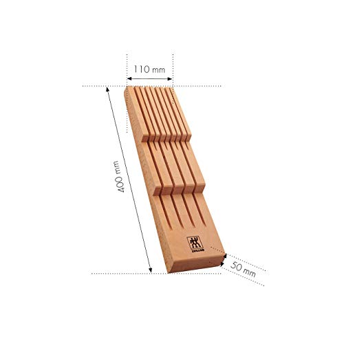 Kitchen Knife Drawer Insert - Holds 8 Knives - Beech Wood - view 4