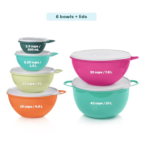Thatsa Bowl Collection 6 Bowl Food Storage Container Set in Fauna, Dishwasher Safe and BPA Free (6 Bowls, 6 lids) - view 3