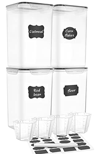 Extra Large 4 Pack, 6.5L/7qt/220oz Tall Food Storage Containers - view 2