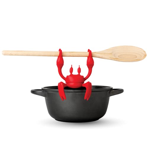 Red the Crab Silicone Utensil Rest & The Original Nessie Ladle - Soup Ladle, Funny Kitchen Gadget (Bundle of 2) - view 2