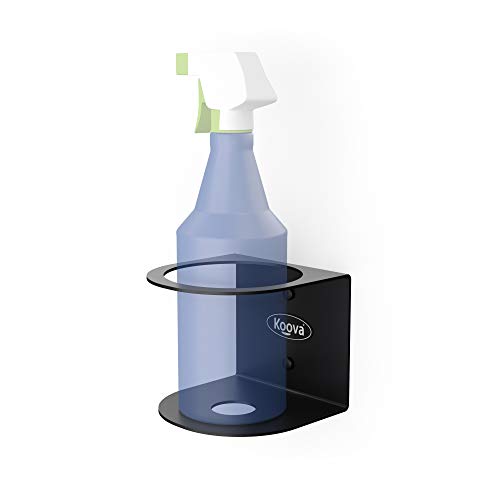 All-Purpose Spray Bottle Holder | Easy Install Wall Mount - Hardware Included | Heavy-Duty Powder Coated Steel Storage Rack for Garage And Home | Craft Workspace Paint Bottle Organizer USA Made