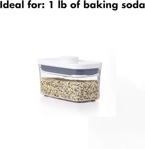 Good Grips POP Container - Airtight Food Storage - 0.4 Qt Rectangle (Set of 4) for Baking Soda and More - view 3