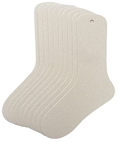Cardboard Sock Inserts Form Blockers, Sock Shaper and Organizer for Storage or Display - 10 PCS (Medium) - view 2