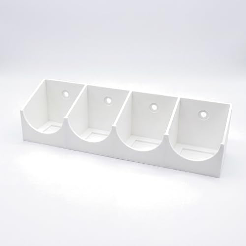 Square Spice Rack Organizer for Kitchen Cabinets – Multi-Compartment Storage System | Easy Screw-Mount Installation | Space-Saving Cylindrical Container Holder for Pantry