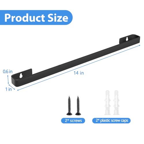 Spray Bottle Holder 14 Inches Slim Stainless-Steel Wall Mount Hanger for Spray Bottle - view 2