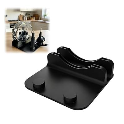 SplashNColor Food Processor Blade Organizer Compatible with Ninja Deluxe Kitchen System – Separate Disc Storage | Compact Cabinet Pantry Countertop Holder (Hardware Details in Description)