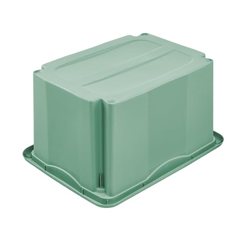 Emil 3x Storage Box with Turning/Stacking System, 38 x 28.5 x 20.5 cm, 15 L, Nordic Green - view 5