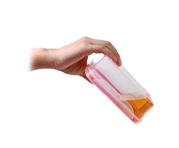Airtight Food Storage Container Set, 9 Piece Rectangular Nested Containers with Leak-Proof Lids, Clear Plastic Organization System for Kitchen, Stackable Design - view 3