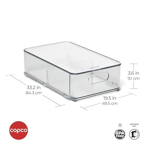 Fridge Drawer Organizer Removable Divider Clear - view 2