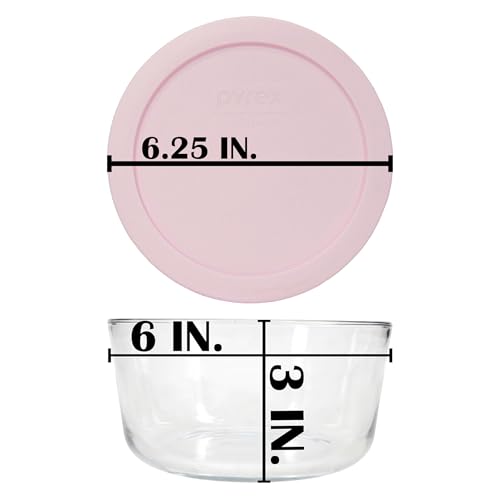 7201 4-Cup Bowls and 7201-PC Loring Pink Lids (2-Pack) - view 5