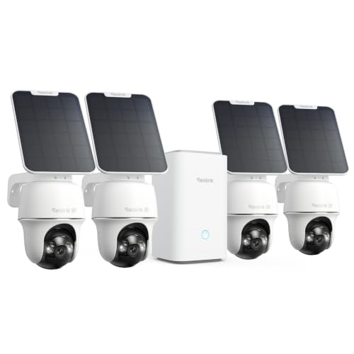 Argus PT Ultra 4K Solar Security Camera Outdoor System 4 Pack